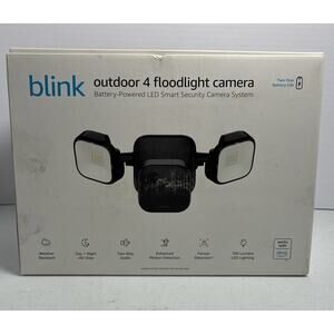 AMAZON BLINK OUTDOOR 4 FLOODLIGHT SMART CAMERA SYSTEM NEW SEALED